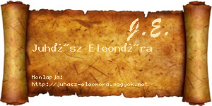 Juhász Eleonóra névjegykártya