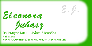eleonora juhasz business card